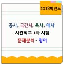 2018학년도 사관학교 기출문제 분석 / 영어 이미지