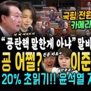 윤석열 또 폭락 20% 초읽기, "윤석열 탄핵이라 말한게 아닌데요" 김기현 꼬리 맘ㅋ, 이준석 배현진 대반격 (최강욱도 기립 박수! 박 이미지