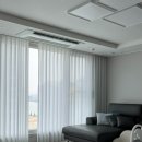 씨유강서에코호반 | 부산 강서구 에코델타호반써밋 / 차분한 톤 속 균형을 잡은 커튼과 블라인드