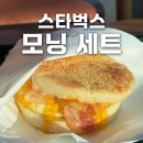 [스타벅스 모닝세트] 더블 치킨 브레스트 체다 &amp; 에그 샌드위치 맛후기, 아침 메뉴 추천