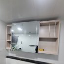 광양 수시아아파트 욕실 슬라이드장 설치 깔끔한 거울 수납장 교체 시공 후기