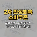 2차 민생회복 소비쿠폰 사용기간 놓치면 증발? 11월 30일 마감 총정리