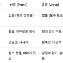 산문(散文, prose)과 운문(韻文, Verse) 이미지