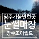 영주 아이랑 가볼만한 곳/장수조이월드 눈썰매장
