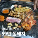 59년왕십리 | 왕십리 노포 감성! [59년 똥돼지]에서 즐기는 삼겹살 후기/정보/메뉴