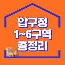 23.06.01 따끈따끈한 압구정 재건축 1~6구역 임장기 & 총정리표 제공, 조합원 지위승계 매물은 어떨까? 이미지