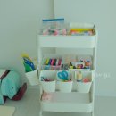 국민육아템 이케아 트롤리 로스코그 5년 사용후기 (기저귀 정리함 - 미술용품 수납정리)