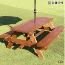 원목농장 | 야외테이블 추천, 마당 분위기 확 달라진 엉클트리 원목 야외테이블세트 후기