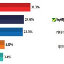 [뉴스토마토] 지역구 투표 정당 민주당 48.3% 국힘 37.5% 이미지