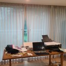 씨유 보평스타힐스점 | [용인 커튼 시공] 보평 서희 아파트 거실 속지 + 콤비블라인드 완성형 조합