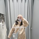 LEE55 | 후드 롱코트 아몬드베이지 사이즈 ws 55 곰돌이 후리스 코트 자켓 lee 코듀로이 볼캡 카멜 모자 추천 후기