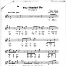 Anne Murray / You Needed Me 악보 이미지