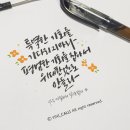 일상 속 캘리그라피 이미지