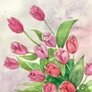 감성오일파스텔화 이미지