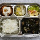 20221214 - 백미밥, 미역국, 생선까스+타르타르소스, 콘채소샐러드, 배추김치 이미지