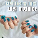 내외동네일 김해 연지공원 네일 이지비아 자석젤 잘하는 곳