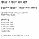 루머) 아이폰 14 시리즈 가격 예상 이미지