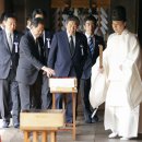 韓광복절에…일본 각료·자민당 간부, 야스쿠니신사 참배 이미지