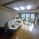 청년에프엔비부천중동점 | 부천 중동팰리스카운티 34평형 거실 천장 누수도배 및 벽면 실크벽지 시공 후기