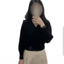 sie 시에 썸미니 가디건 블랙 아방 와이드 데일리룩 솔직후기