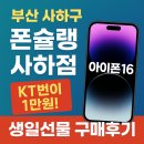 KT사하지점 | 부산 사하구 휴대폰 성지 폰슐랭 사하점 아이폰16 구매