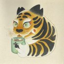 민화그리기 | [잠실 롯데문화센터] 민화 원데이클래스 내돈내산 솔직후기｜작호도 그리기 (feat.윤슬작업실)