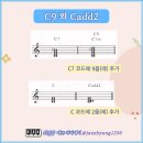 은근히 헷갈리는 코드.. C9 와 Cadd2 이미지