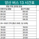 양산 신평버스터미널 | 양산 시내버스 13번 [통도사신평터미널 - 울산역] 노선도 및 시간표