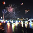 진주남강 유등축제와 불꽃축제 이미지