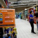 미국 슈퍼마켓, 12개 이상의 제품에 '수축' 경고 추가까르푸, 가격 경고 라벨이 붙은 26개 제품 표시 이미지