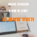 정남공부방 | 5개월 후 근황_내 방 철학] 남향·자취생·원룸·공부방·화이트룸·대학생방·인테리어·살고싶은대로...