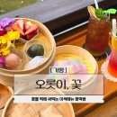 떡엔꽃차 | 가평 가볼만한곳 카페 오롯이꽃 이색 감성카페 꽃떡쌈 꽃차 전문