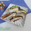 색다른 김밥 하와이안무스비 만드는법 네모김밥 스팸요리 이미지