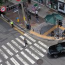 횡단보도 앞 이미지