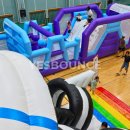 우주선 | 광주 초등학교 에어바운스 행사 🚀 퍼민챌린지 + 우주선 슬라이드 대여 후기 | 예스바운스