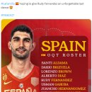 산티 알다마, 루디 페르난데즈 등이 포함된 파리올림픽 스페인 농구 대표팀 12인 로스터 이미지