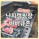 서울 난지캠핑장 12인용 바비큐존 예약 후기