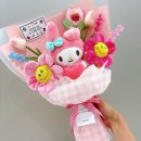 마이주주 | 튤립 산리오 인형꽃다발 마이멜로디 졸업식 후기