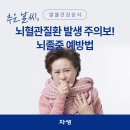 추운 날씨, 뇌혈관질환 발생 주의보! 이미지