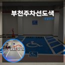 자전거로 그리는 우 | 부천주차선도색 부천웹툰융합센터 장애인 주차장 이설 현장