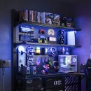 머니PC방 | 책상타공판보드로 남자방 인테리어? PC방 감성 마그넷 책상정리