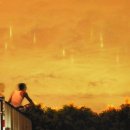 中샤먼시 밤하늘에‘광선비’ 이미지