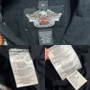 [M] 할리데이비슨 자수 로고 앞지퍼 워크 셔츠 이미지