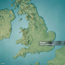 영국과 한반도의 지형 비교 이미지