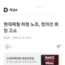 현대제철 하청 노조 정의선 회장 고소 이미지