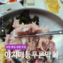 포항 횟집 청림 맛집 아지매등푸른막회 현지인들이 찾는 곳