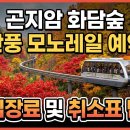곤지암 화담숲 단풍 모노레일 예약과 입장료 취소표 줍는 법 이미지