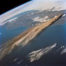 우주에서 촬영한 화산 폭발 장면들. 이미지