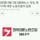 SBS 노조 성명서 (전문) 이미지