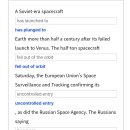 No.2, 5-18-2025 A Soviet-era spacecraft has plunged to earth 이미지